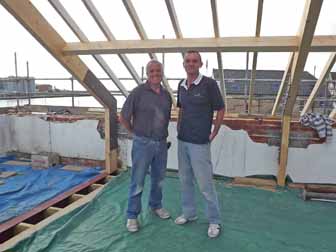 Jim and Dave stop for a photo shoot.