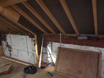 Nearly ready for plastering.