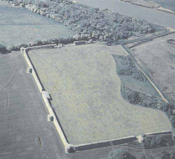 Burgh Castle - Aerial View